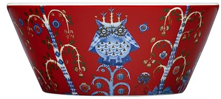 Iittala 1014066 Taika Schüssel 0,3L, rot, Porzellan