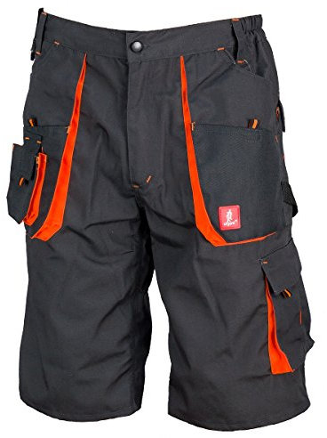 Urgent URG-A 48 Berfus Arbeit Kurz Hose Sommer, Graphit/Orange