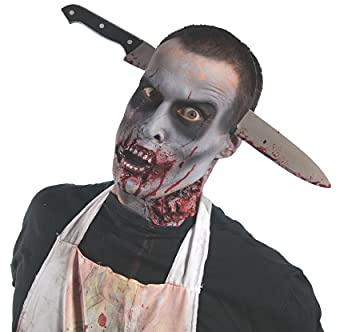 Rubie's Costume Zombie Shop Küchenmesser / Durchgangskopf