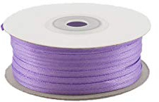 Creativery 91m Rolle Satinband 3mm (121flieder) // Schleifenband einseitiges Hochzeit Taufe Deko Band Dekoband Geschenkband