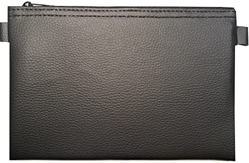 Banktasche aus Kunstleder, Farbe: schwarz Dokumententasche Etui Geldscheintasche