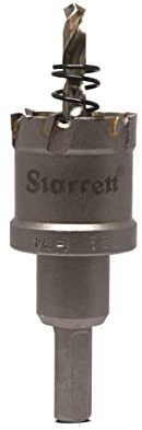 Starrett Carbide Tipped Hole Saw - CTD32 TCT Deep Cut Holesaw Cutter - For Metal Stainless Steel Iron Aluminium - 32mm