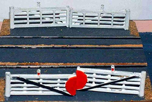 Langley Models Kit 2 pairs Level Crossing Gates N Scale UNPAINTED Model Kit A9