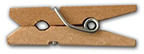 LWR CRAFTS Wooden Mini Clothes Pegs 15 Colors 200 Per Pack 1 2.5cm (Natural)