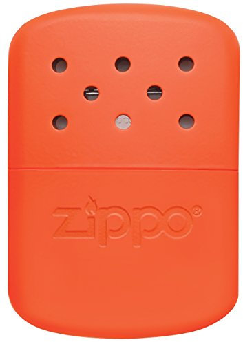 Zippo - Chauffe-mains/chaufferette, 12 Heures De Chaleur, Rechargeable Avec De L’essence À Briquet, Réutilisable, Orange