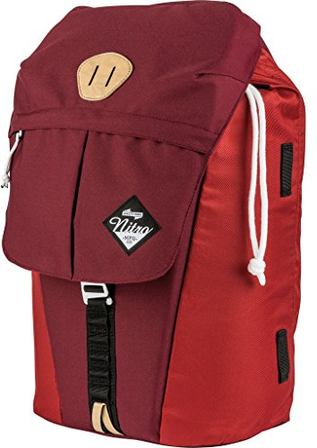 Nitro Cypress Sportiver Daypack ryggsäck för universitet och fritid, streetpack med vadderad 15 tum bred laptopfack & sjösäckstunnelstängning, Chili, 28 L, ryggsäck