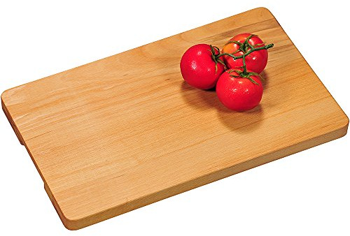 Kesper Profi-Schneidebrett 45x27x2,8cm aus Buchenholz, Buche, Braun, 45 x 27 x 2.8 cm