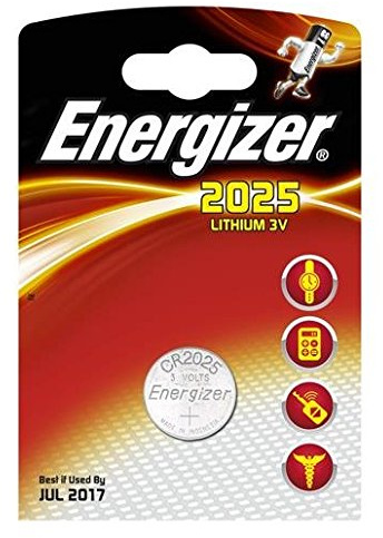 Energizer Pack of 6 Blister Packs of 1 CR 2025 3V Lithium Calculator/Photo Battery