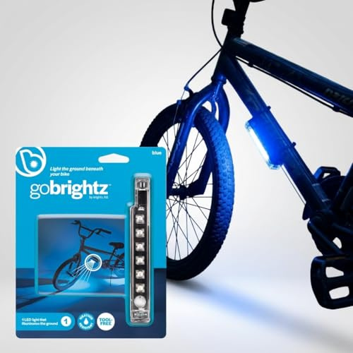 Brightz GoBrightz LED Bike Frame Light, Blue - Cool Underglow Bike Light for Riding at Night Bicycle Scooter Stroller Stocking Stuffers for Boys Girls Teens Ages 6 7 8 9 10 11 12