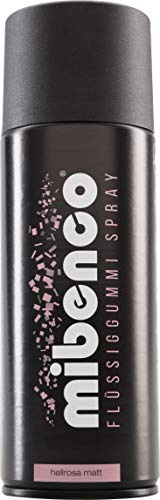 mibenco 71423015 Flüssiggummi Spray/Sprühfolie, Hellrosa Matt, 400 ml - Schutz für Oberflächen und zum Felgen lackieren
