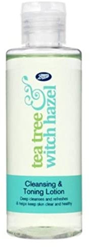 Boots Tea Tree and Witch Hazel Cleansing & Toning Lotion - Helps Keep Skin Clear and Healthy