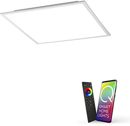 Paul Neuhaus Q-Flag LED Deckenleuchte 62x62cm Smart-Home dimmbar