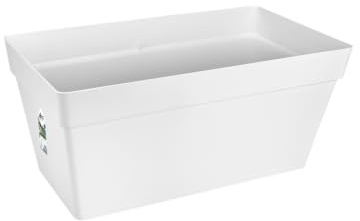 elho Loft Urban Terrace Rollen 70cm - Weiss | L 33.8 x B 69.3 x H 32.5 cm | für den Außenbereich