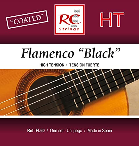 Royal Classics FL60 Flamenco Jeu de cordes de guitare en nylon Tension moyenne/haute