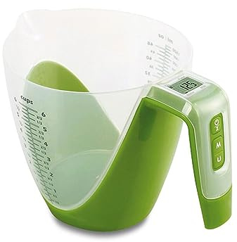 Städter 853102 Vaso medidor, eléctrico báscula, Verde