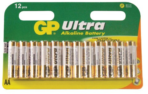 8+4 x GP Ultra AA Batteries