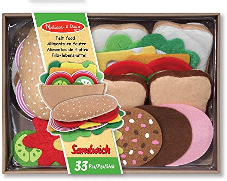 Melissa & Doug 13954 | Filz-Lebensmittel-Set Für Belegte Brote | Rollenspielzeug | 3+ years
