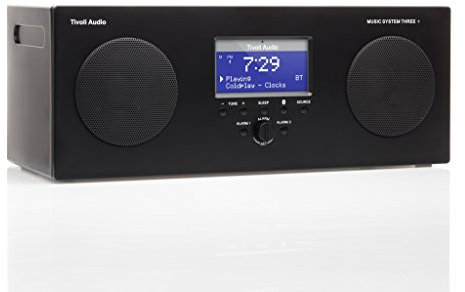 Tivoli Audio Music System Three+ - Portable DAB+/FM Hi-Fi System with Bluetooth - Black
