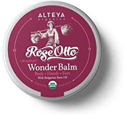 Alteya Organic Balsamo Meraviglioso di Rosa Bulgara 30 gr – USDA certificato organico puro trattamento sotto la forma di crema corpo, mani e piedi, basato sulle degli oli essenziali della Rosa Otto