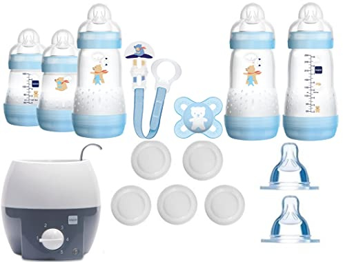 MAM primamma Set 7 - Startset - MAM Flaschen primamma Babykostwärmer 19 tlg. - Junge