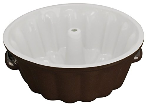K&K Rührkuchenbackform (Gugelhupf) Ø25.0cm aus Steinzeug braun/creme