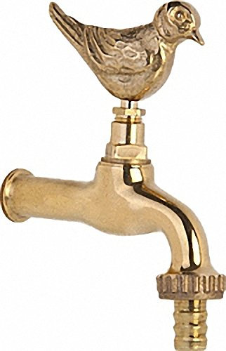 Auslaufventil ''Vogel''- Messing- ohne Wandrosette- mit Schlauchverschraubung- Wandanschluss 1-2''