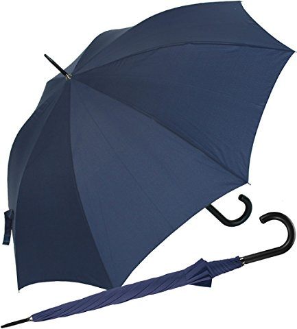 RS-Stockschirm groß stabil für Damen und Herren mit Automatik- navy-blau
