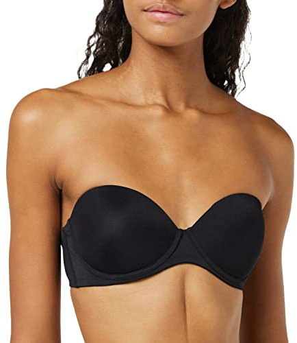 Calvin Klein underwear Damen BH/ Push-up F2660E Perfectly Fit Strapless Push Up, Gr. 70D (32D), Schwarz (001 Black)
