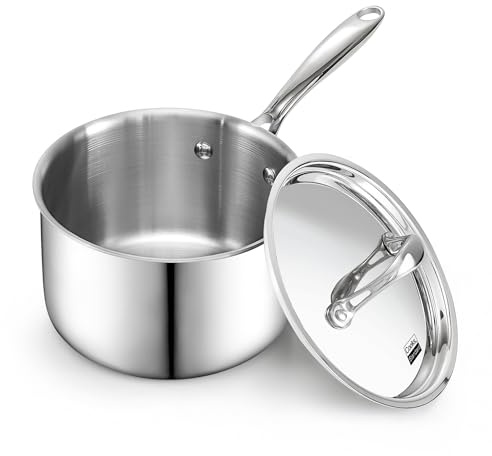 Cooks Standard Multi-Ply Clad Saucepan, 3 Quarts, Silver