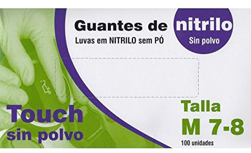 GUANTES NITRILO MEDIANO 100UDS