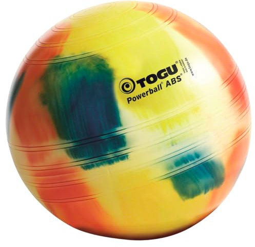 Togu Gymnastikball Powerball ABS marble Sitzball Büroball Fitnessball 65 cm BUNT