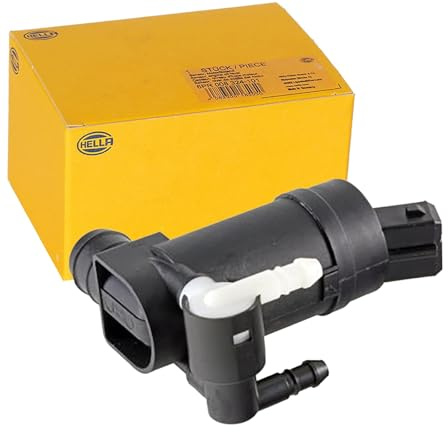 HELLA 8TW 010 958-001 Waschwasserpumpe, Scheibenreinigung - 12V - elektrisch - Dualpumpe