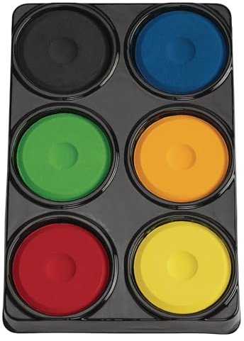 Colorations ColorationsÃ'® 6 colori tempera vernice torte in vassoio - Set A (Articolo # 6TCA)