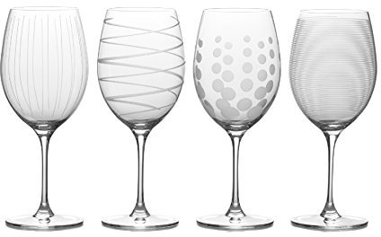 MIKASA Cheers Bordeaux Wine Glass, Set of 4, 24 Ounce, Clear