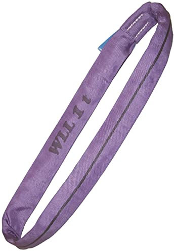1 Tonne Endless Polyester Webbing Lifting Cargo Round Sling Strap Strop 0.5-6mtr EWL Certified EN1492 CE (1.5mtr EWL)