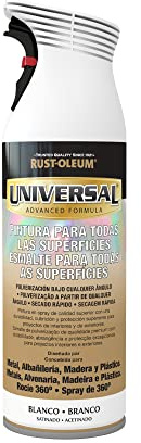 Rust-Oleum Universal pintura multisuperficie en spray Satinado Blanco 400 ml