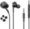 Cuffie stereo OEM ElloGear per Samsung Galaxy S10 S10e Plus, progettate da AKG, con microfono e pulsanti del volume, colore: nero