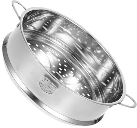 SHERCHPRY Stainless Steel Steamer Insert 24Cm Food Steamer for Cooking Buns Vegetables Fish and More - Dishwasher Safe
