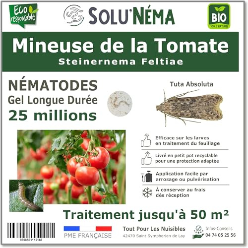 SOLUNEMA - Nématodes contre les mineuses de la tomate - 25 Millions Longue Durée