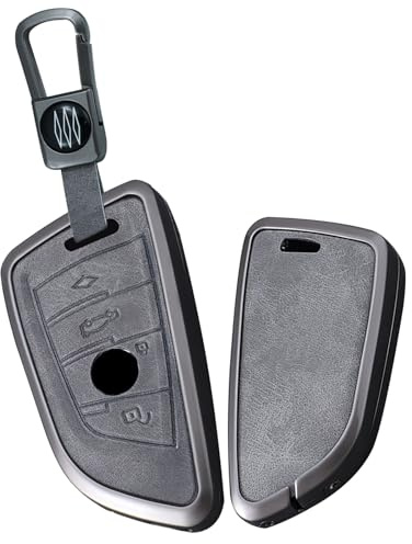 ontto Autoschlüssel Hülle Passt für BMW X3 X5 X6 F30 F34 F10 F20 G20 G30 G01 G02 F15 F16 1er 3er 5er 7er Metall Schlüsselhülle Schlüsselanhänger Schlüsselbox Schutzhülle Cover 4 Tasten Grau B Diamond