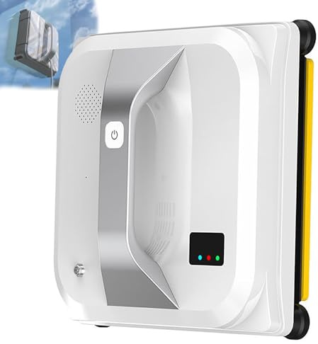 MFYDPP Intelligent Window Cleaning Robot,Route Planning,with Remote Control,Powerful Suction, Double Security Protection,Suitable for Indoor and Outdoor Window Glass