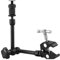 QWORK® 10 Zoll Gelenkarm mit Cold Shoe Mount - Ideal für Kamera, Monitor, LED Licht und mehr