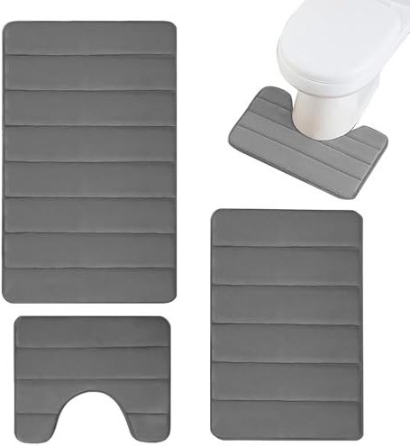 Conjunto de alfombras Lavables para el baño Alfombrilla Absorbente