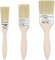 3 Piezas Brochas Pintura, Cepillo de Pintura Profesional, Pinceles Pintura con Mango de Madera, Brochas Pintura Pared, Set de Brochas Plana para Barnices Pegamentos Decoración Bricolaje (25/38/63mm)