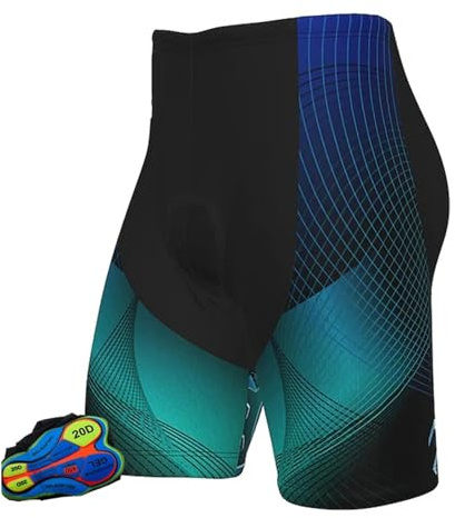 KJBDQQH Fahrradunterhose Fahrradbekleidung, Shorts, Sporttrikots, kurz, for Herren, atmungsaktiv, for Mountainbike, Radfahren, schnell trocknend(E,5XL)