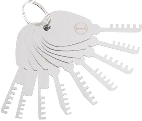 9 pcs Comb Lock Pick Tools, Comb Pick Lock Picking Tool for Beginners & Experts, Great Locking Picking Kit for Door