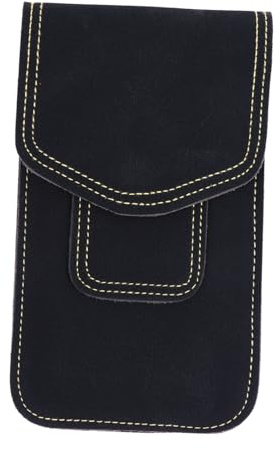 KOMBIUDA Mobile Phone Waist Bag for Men Versatile Sports Belt Pouch with Hook Microfiber Easy to Clean for Outdoor Activities and Daily Use Random Color