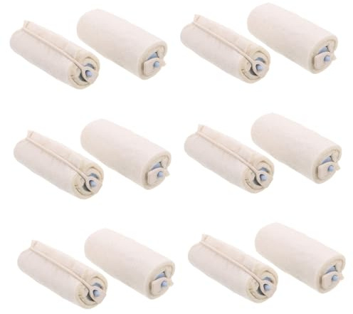 SHERCHPRY 12pièces Lot de Bigoudis pour Permanente Coton de Permanente pour Cheveux Outil de Coiffage pour Boucles Naturelles