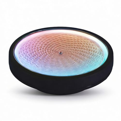 SENECESLI Arte de Arenas de Mesa, Paisaje de Arenas Dinámico de 8,66 Pulgadas, Mini Robot de Pintura de, Bricolaje y Control de Aplicaciones para IOS para Android, Luces Coloridas
