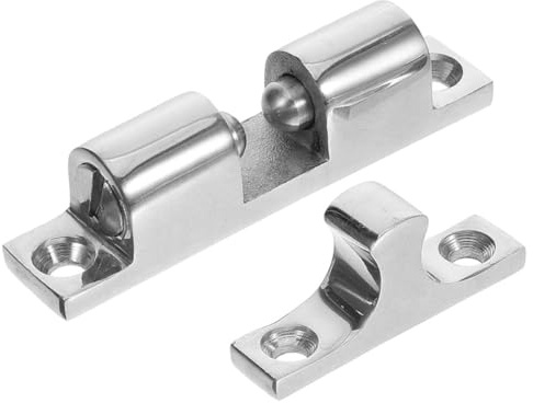 HEALEEP Edelstahl Türhalter für Schrank und Bootstüren 43mm Windfester Kugel Rollenverschluss mit Federverschluss Maritimer Türfang für Schiffs und Möbelbeschläge